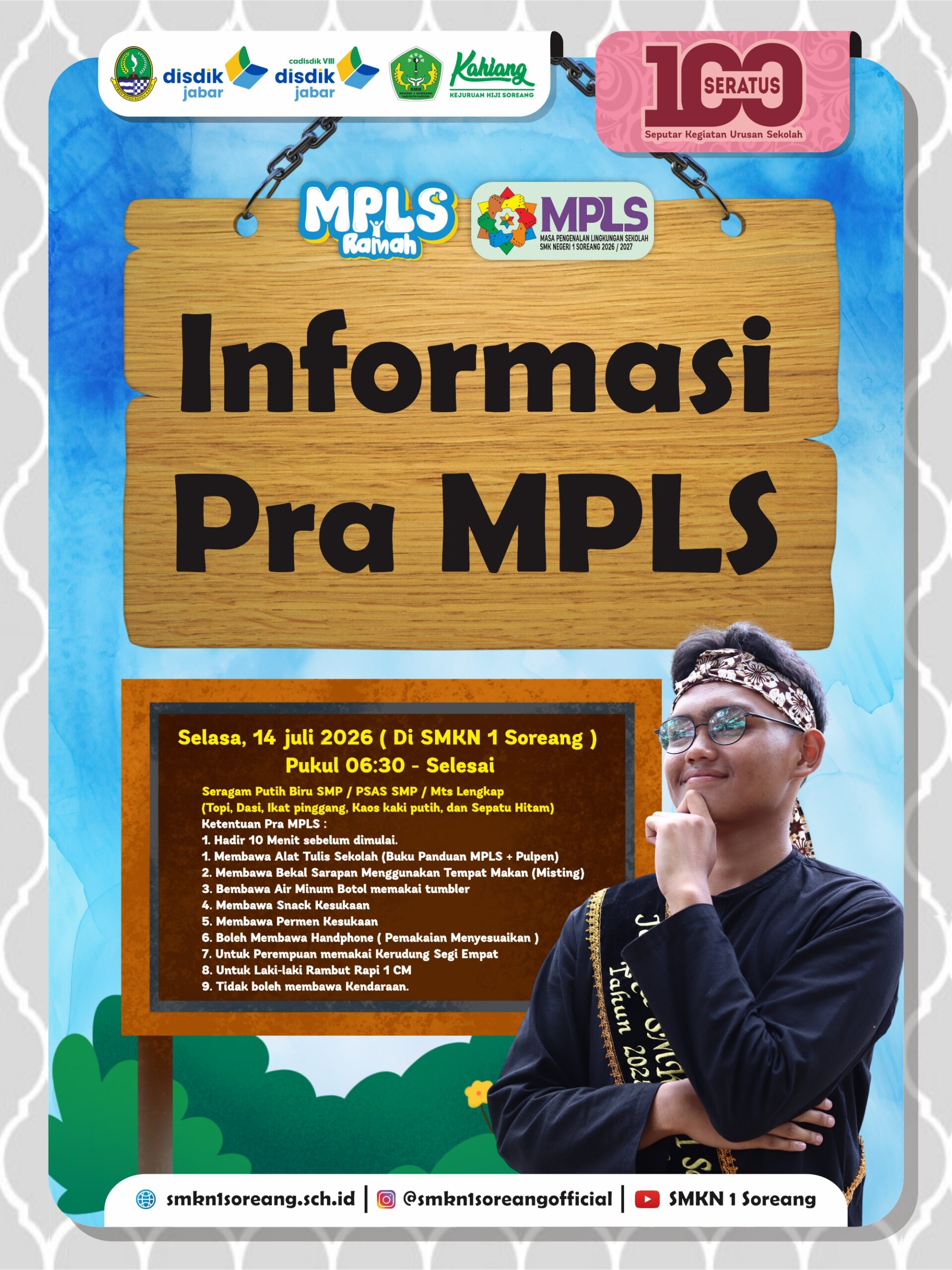 Informasi Pra MPLS 2026 SMKN 1 Soreang